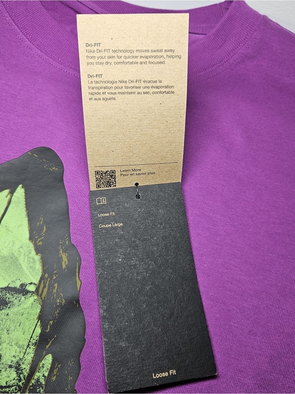 Nike ACG Purple Long Sleeve Shirt Loose Fit Mountain Graphic NWT Size S - Picture 4 of 13